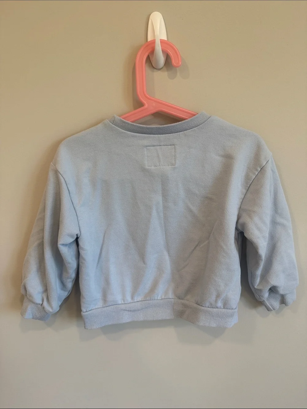 OshKosh B'gosh Light Blue Pullover Sweatshirt with Red 'AMOUR'